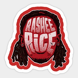 Rashee Rice Kansas City Player Silhouette Sticker